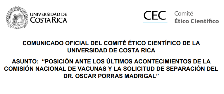 comunicado oficial del cec
